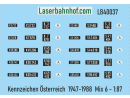 Decals Kennzeichen Österreich - Mix 6 - 1:87