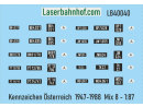 Decals Kennzeichen Österreich - Mix 8 - 1:87
