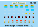 Decals Beschriftungen für Wiener Busse 1 - 1:87