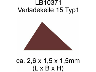 Holzverladekeile 50 Stück - Typ1 - 2,6mm asymetrisch
