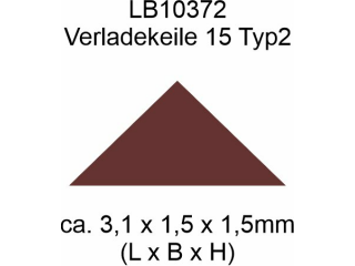 Holzverladekeile 50 Stück - Typ2 - 3,1mm symetrisch