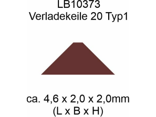 Holzverladekeile 50 Stück - Typ3 - 4,6mm symetrisch